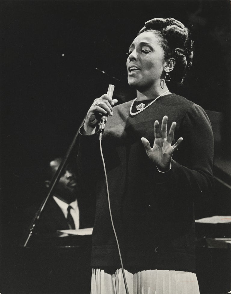 Eleven original publicity photographs of jazz vocalist Carmen McRae