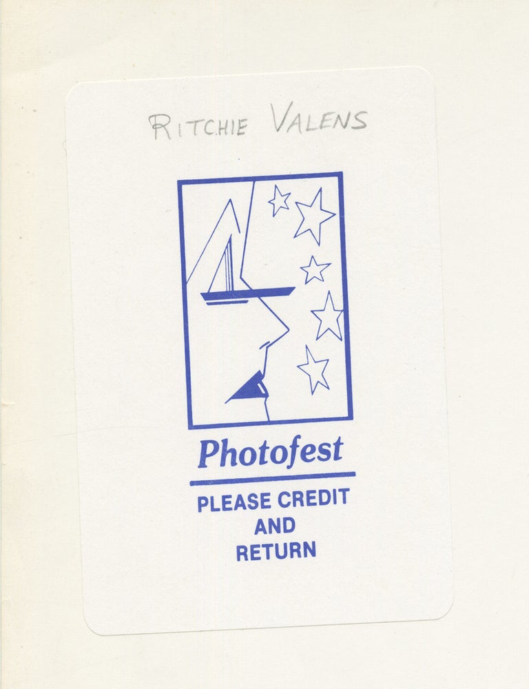 Two original photographs of Ritchie Valens, 1958-1959