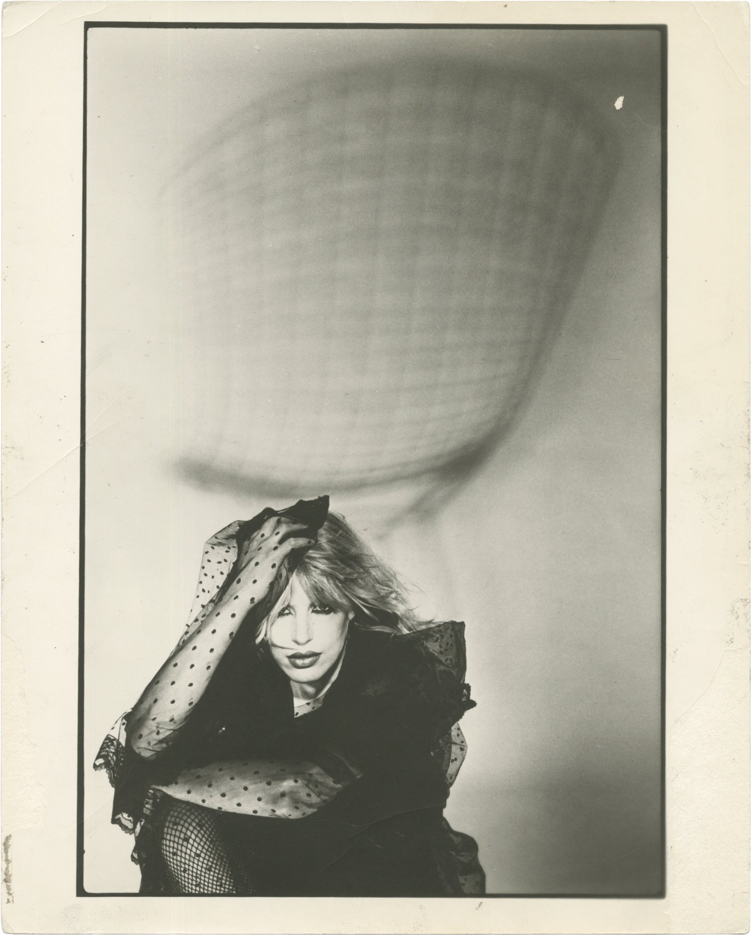 Original portrait photograph of Marianne Faithfull, circa late