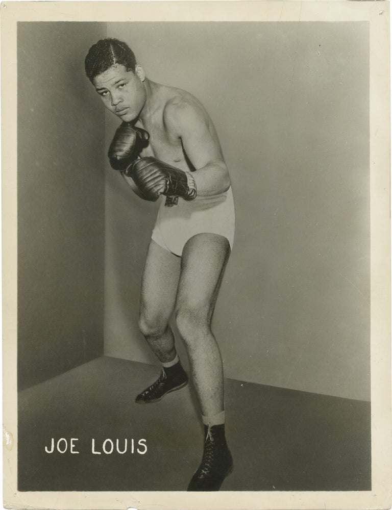 Two original publicity photographs of boxer Joe Louis, circa 1936
