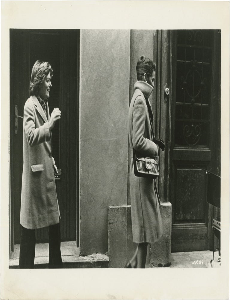 The Night Porter (Original photograph of Liliana Cavani and Charlotte Rampling on the set of the...