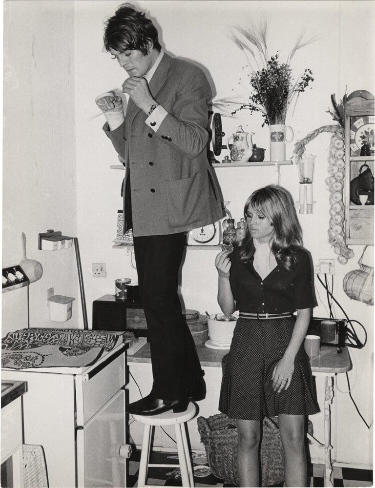 Three original double weight photographs of Julie Christie and Donald Bessant, 1966