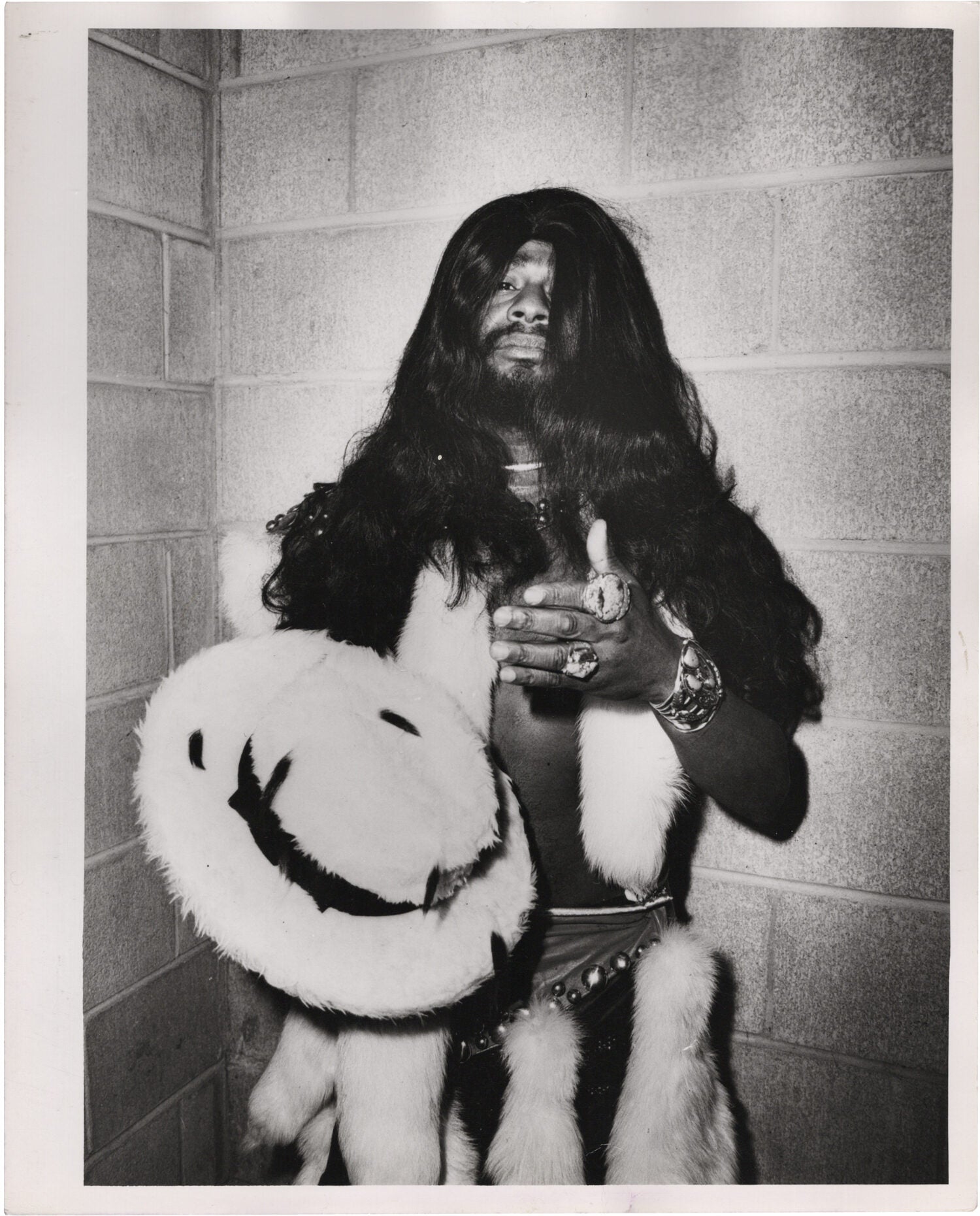 Original double weight photograph of George Clinton, circa 1970s
