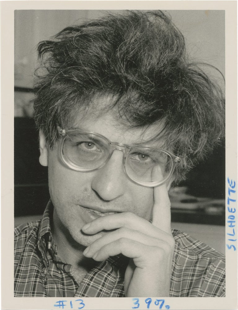 Two original portrait photographs of Errol Morris, 1988