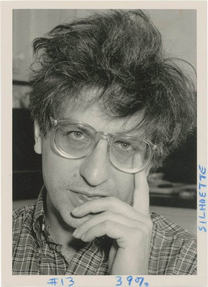Two original portrait photographs of Errol Morris, 1988