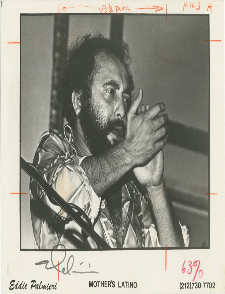 Four original photographs of Eddie Palmieri, circa 1970s