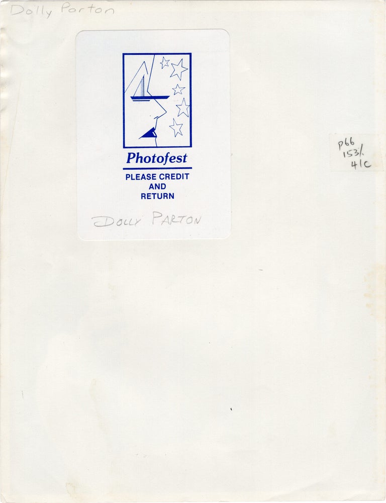 Two original photographs of Dolly Parton from The Barbara Walters Special, 1977