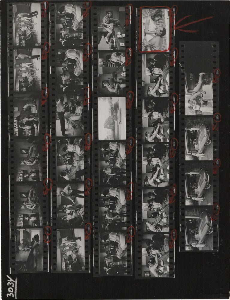 Five original contact sheets of Chubby Checker and Catharina Lodders, circa 1965
