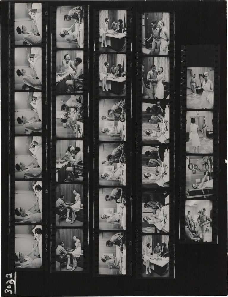 Five original contact sheets of Chubby Checker and Catharina Lodders, circa 1965