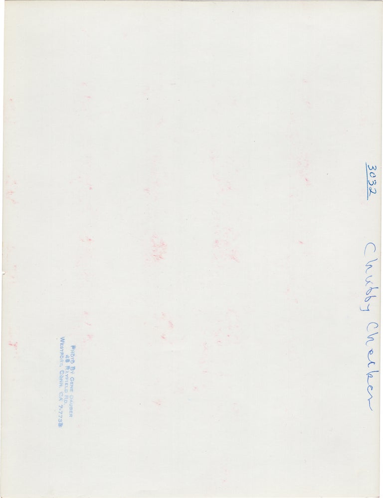 Five original contact sheets of Chubby Checker and Catharina Lodders, circa 1965