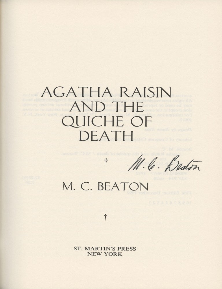 Agatha Raisin and the Quiche of Death