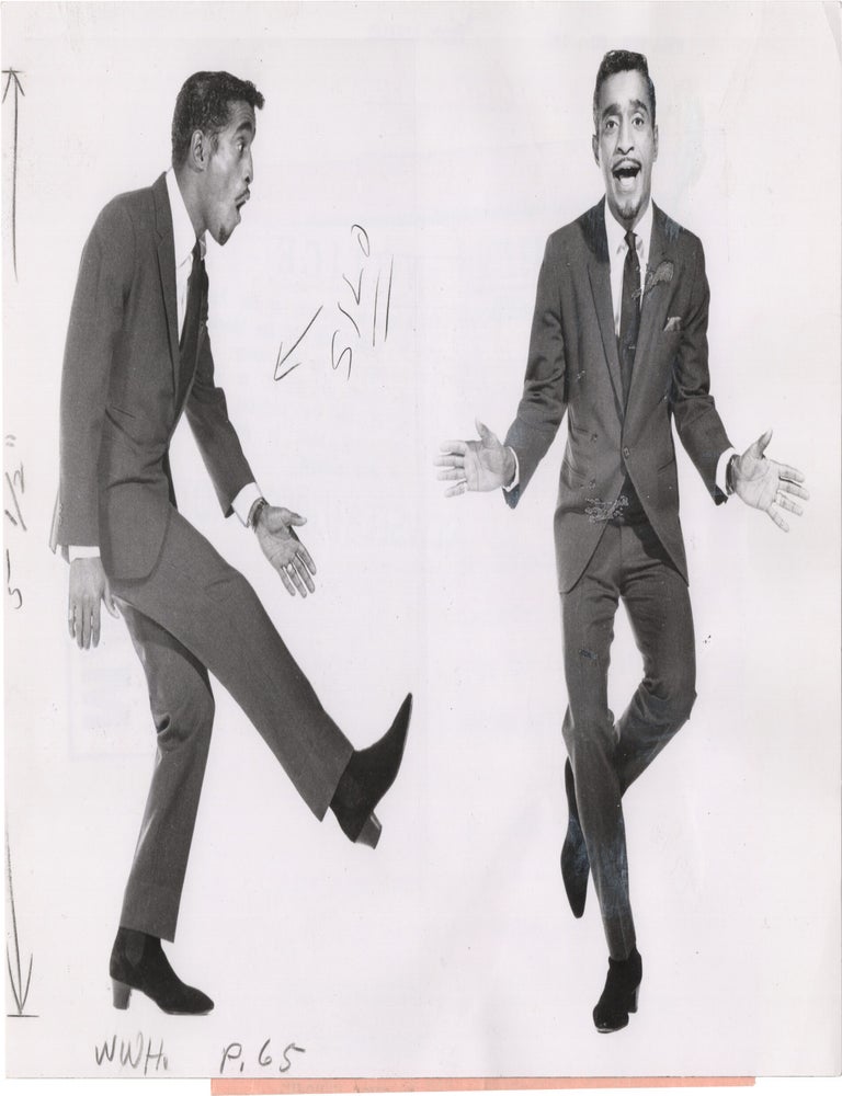 Collection of seven original publicity photographs of Sammy Davis Jr., circa 1960s