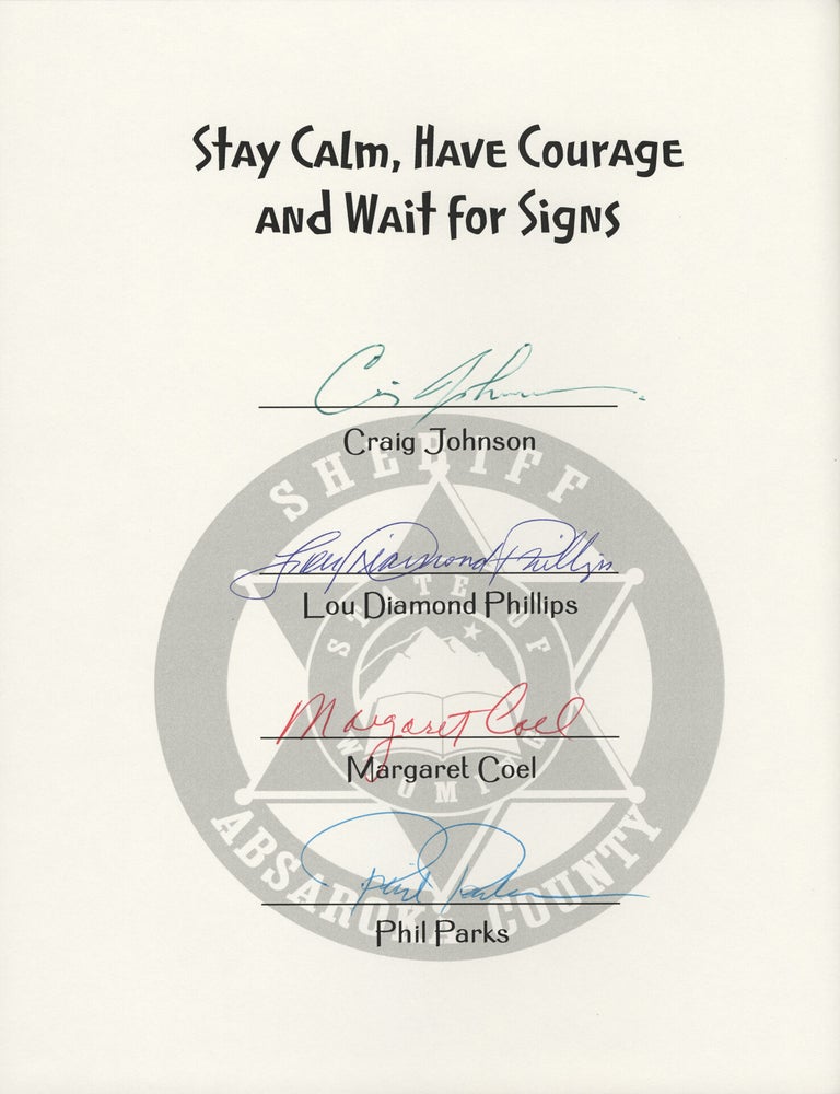 Stay Strong, Have Courage, and Wait for Signs