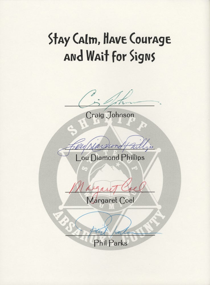 Stay Strong, Have Courage, and Wait for Signs