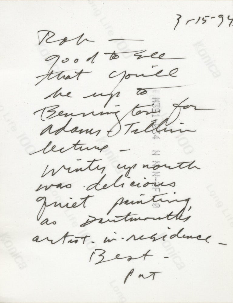 Pat Adams: Artist in Residence, Winter 1994, Paintings