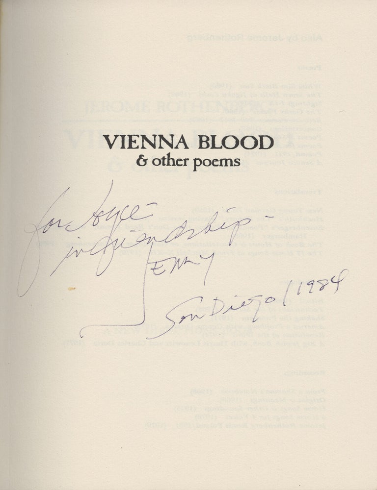 Vienna Blood and Other Poems