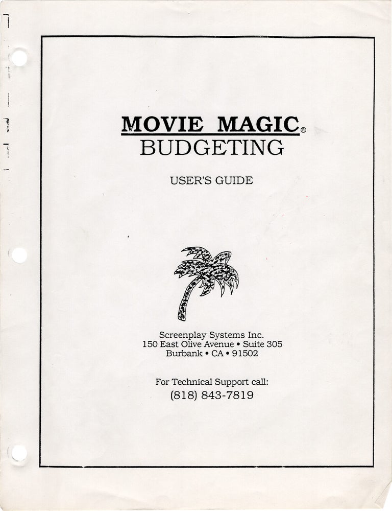 Movie Magic Budgeting User's Guide