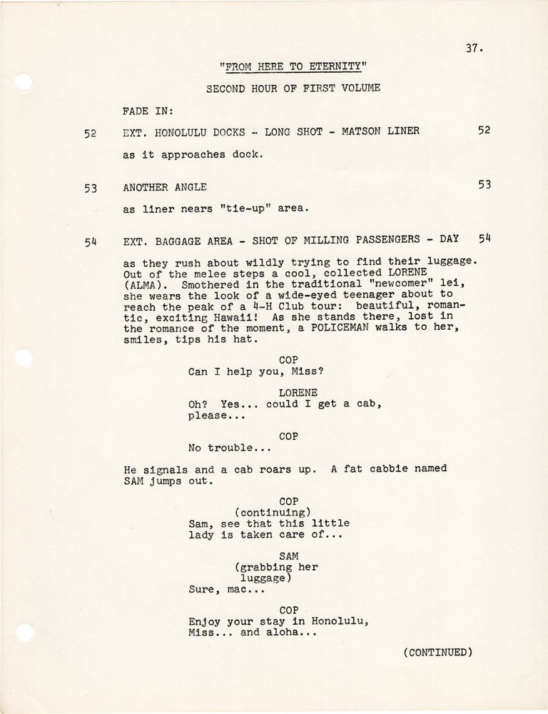 From Here to Eternity: Part 1