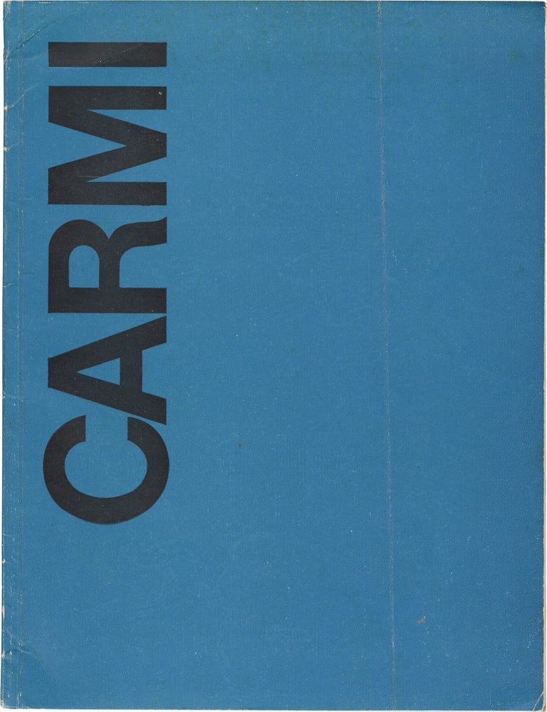 Book #171156] Eugenio Carmi (Original catalog for the 1971 exhibition). Eugenio Carmi