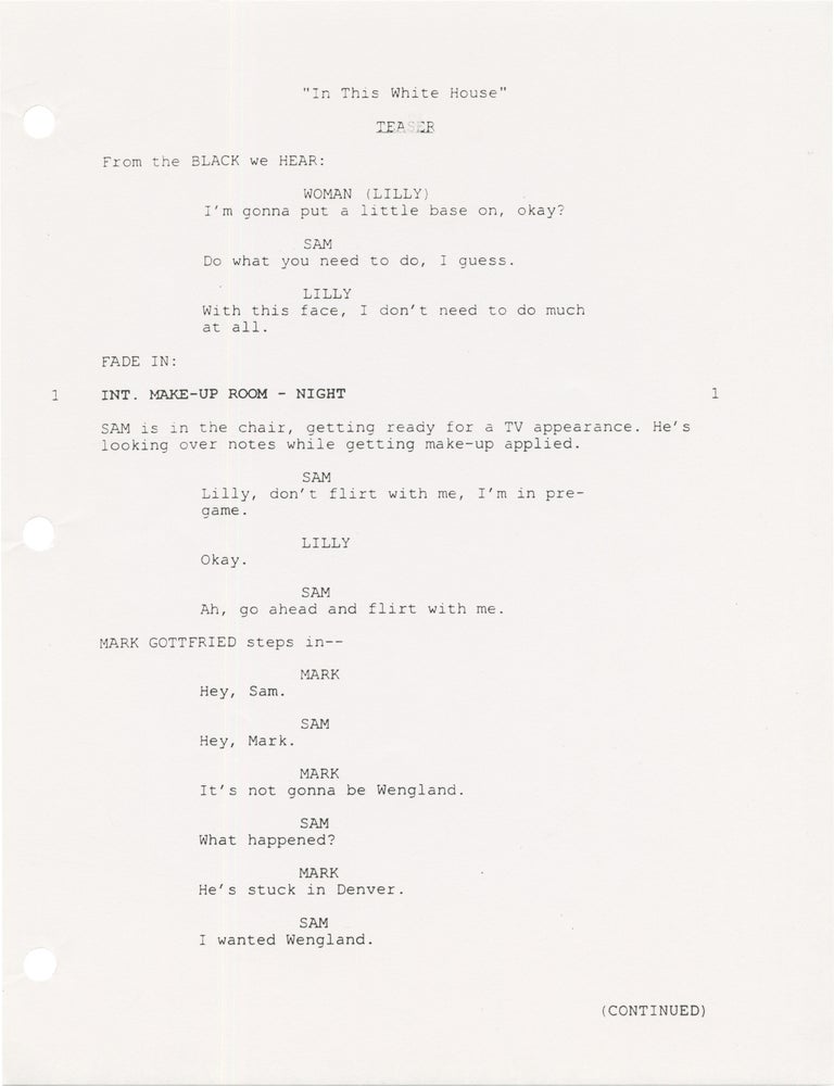 The West Wing: In This White House