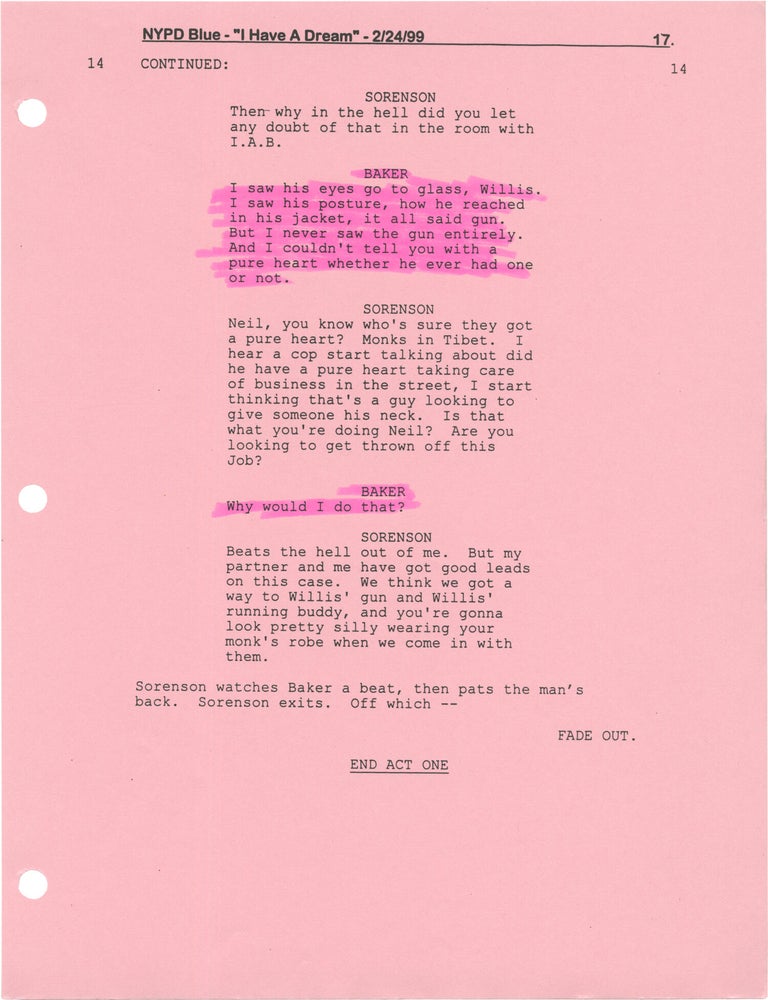 NYPD Blue: I Have a Dream
