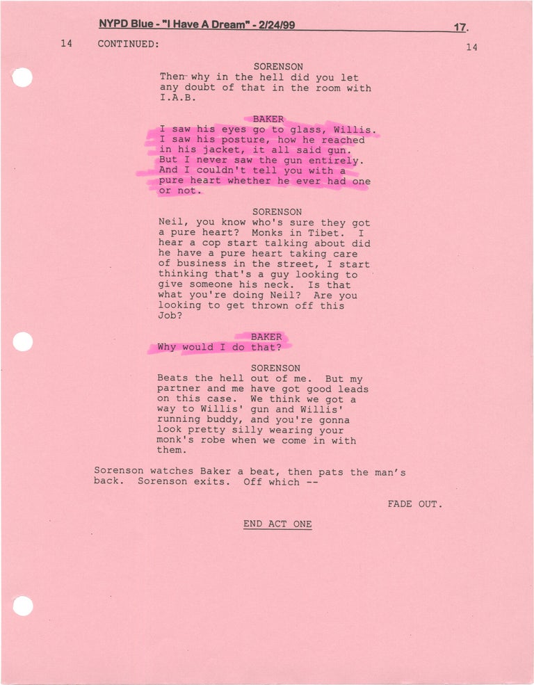 NYPD Blue: I Have a Dream
