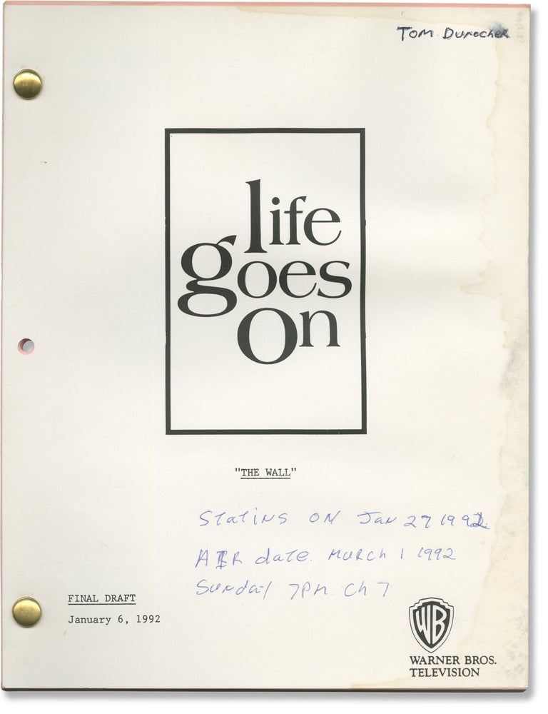 Life Goes On: The Wall (Original screenplay for the 1992 television episode