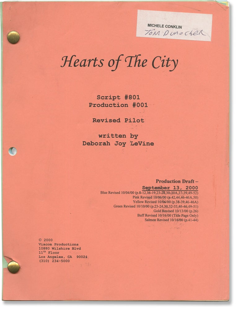 Hearts of the City (Original screenplay for the unproduced television pilot
