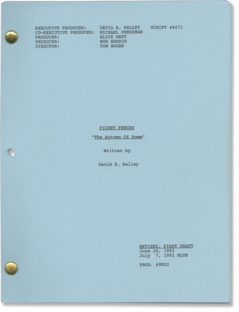 Picket Fences: The Autumn of Rome (Original screenplay for the 1992 television series