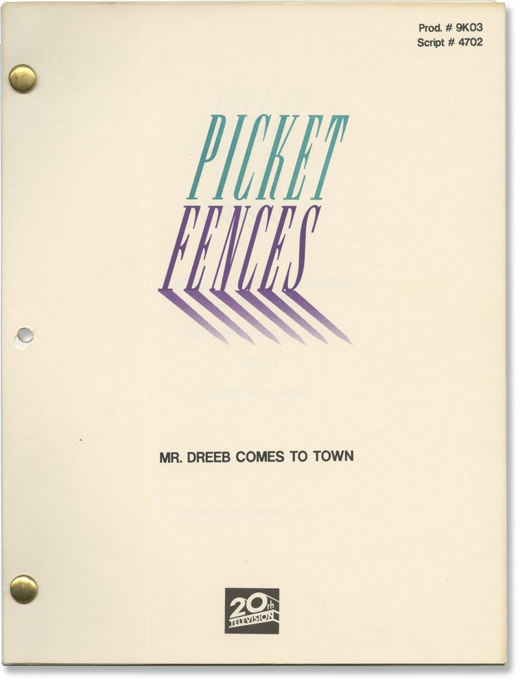 Picket Fences: Mr. Dreeb Comes to Town (Original screenplay for the 1992 television episode