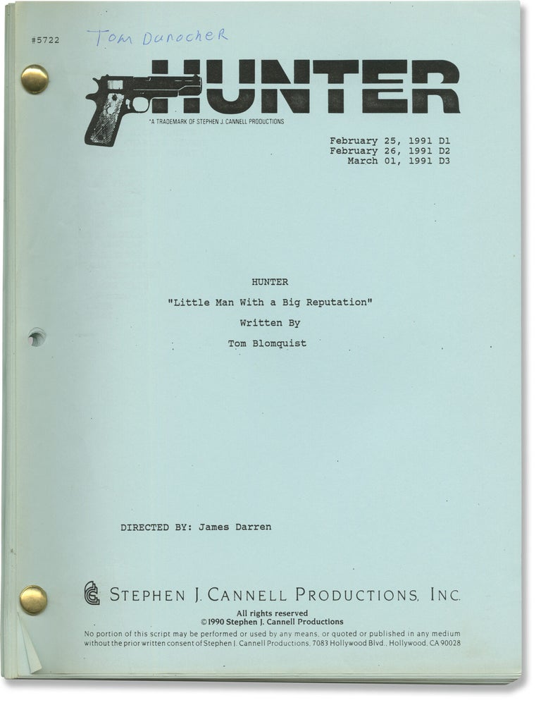 Hunter: Little Man with a Big Reputation (Original screenplay for the 1991 television episode