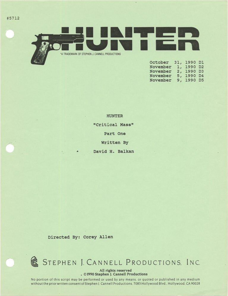 Hunter: Fatal Obsession Part 1 [Critical Mass Part One]