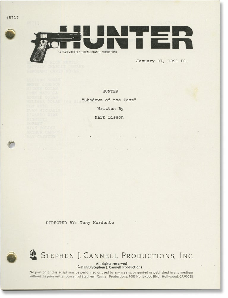 Hunter: Shadows of the Past (Original screenplay for the 1991 television episode