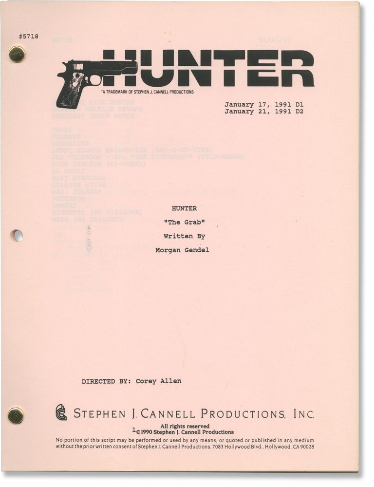 Hunter: The Grab (Original screenplay for the 1991 television episode