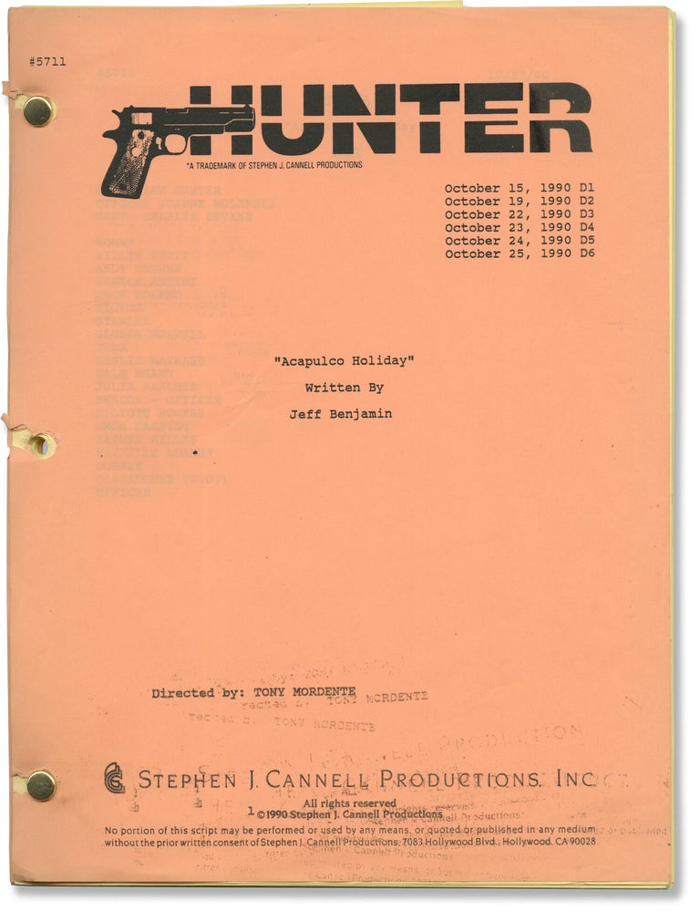 Hunter: Acapulco Holiday (Original screenplay for the 1990 television episode