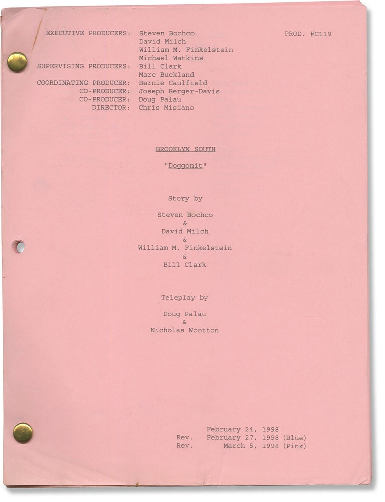 Brooklyn South: Doggonit (Original screenplay for the 1998 television episode