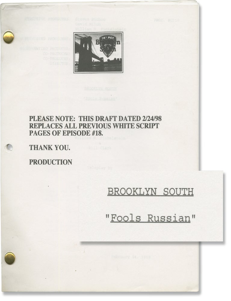 Book #171538] Brooklyn South: Fools Russian (Original screenplay for the 1998 television...