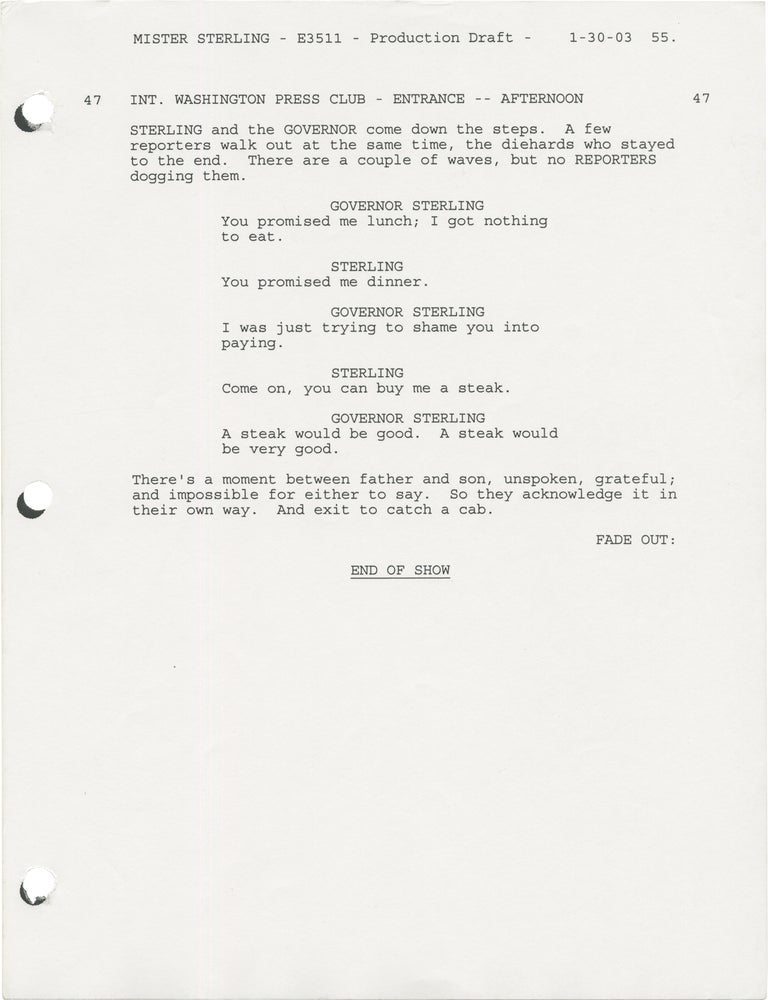 Mister Sterling: Sins of the Father [The Bunker]