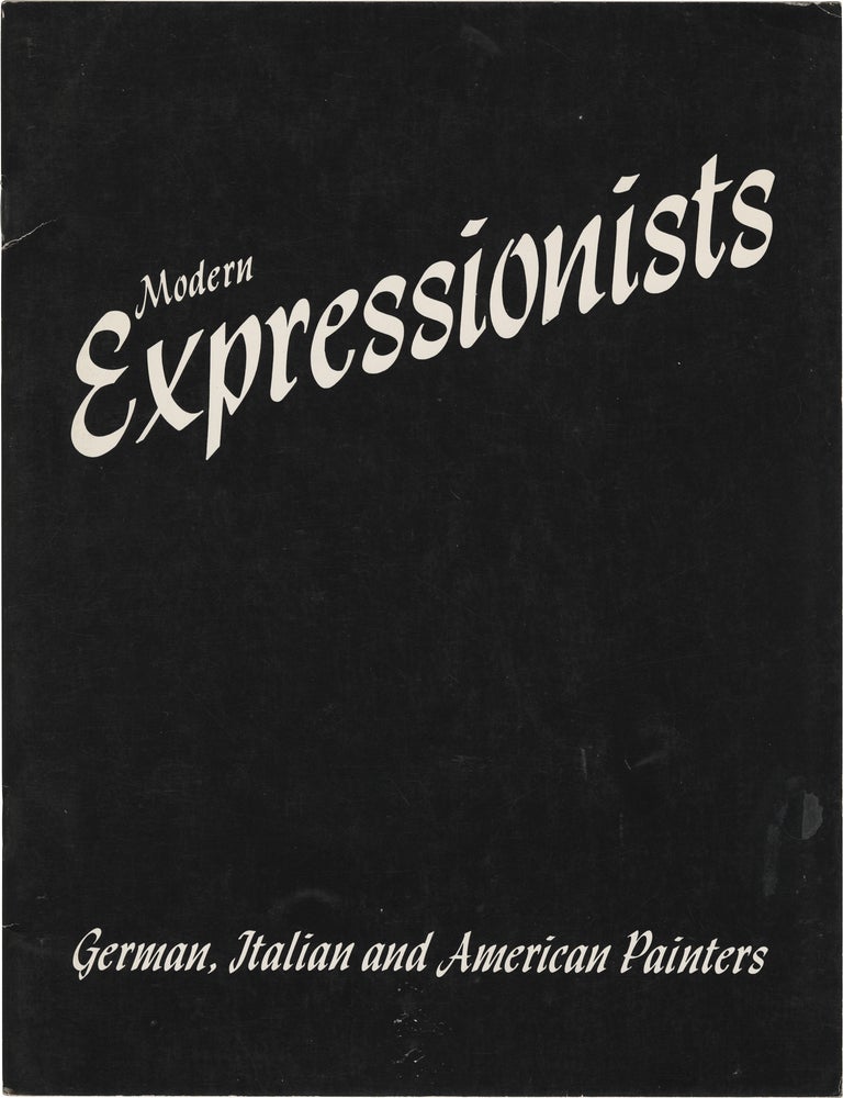 Book #171575] Modern Expressionists: German, Italian and American Painters (Original catalog for...