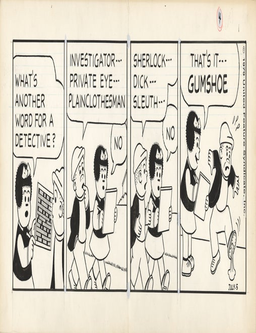 Original artwork for Nancy comic strip, July 5, 1979