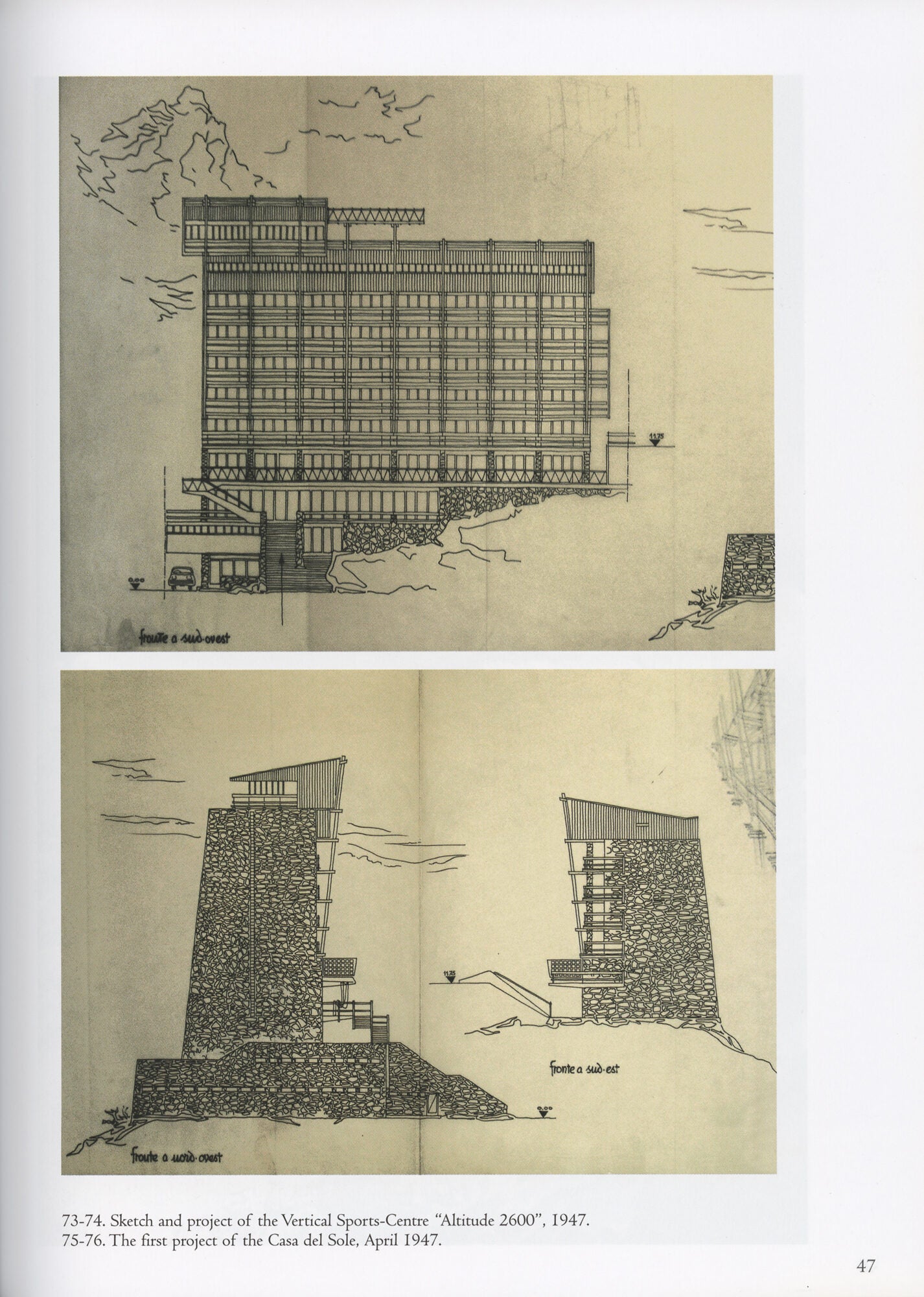 Carlo Mollino: Casa del Sole | Carlo Mollino, Napoleone Ferrari