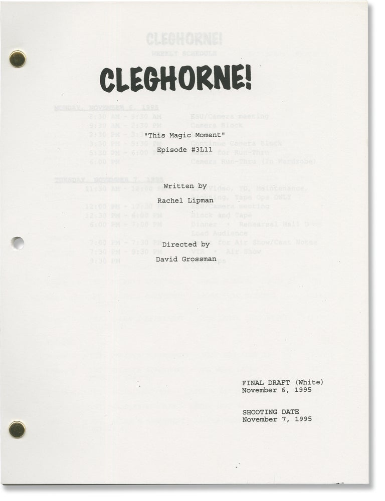 Cleghorne!: This Magic Moment