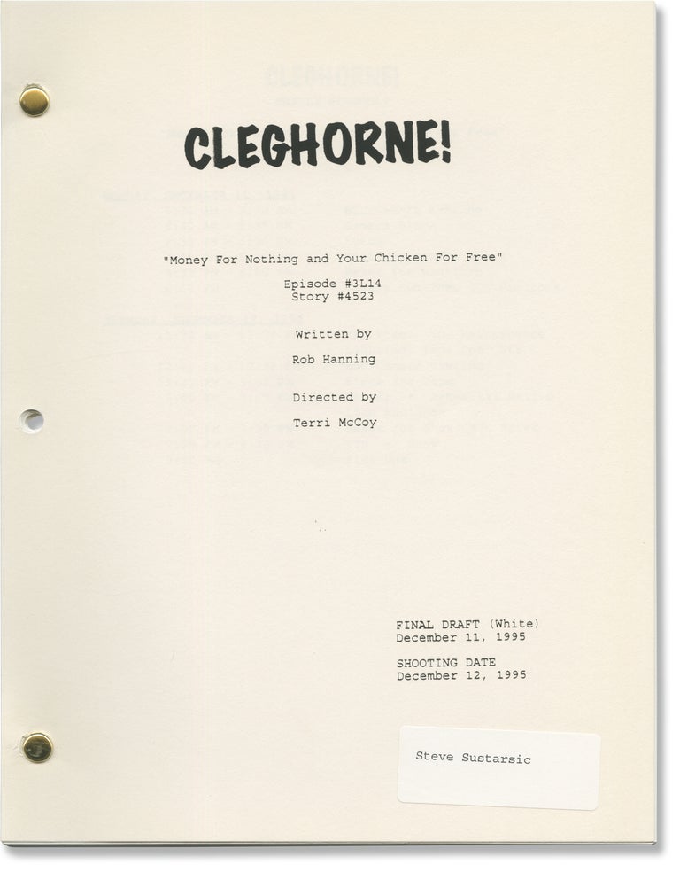 Cleghorne!: Money for Nothing and Your Chicken for Free