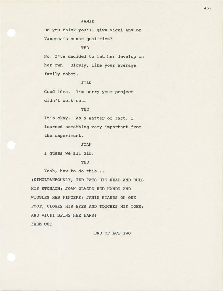Small Wonder: The Bad Seed (Three original screenplays for the 1987 television episode