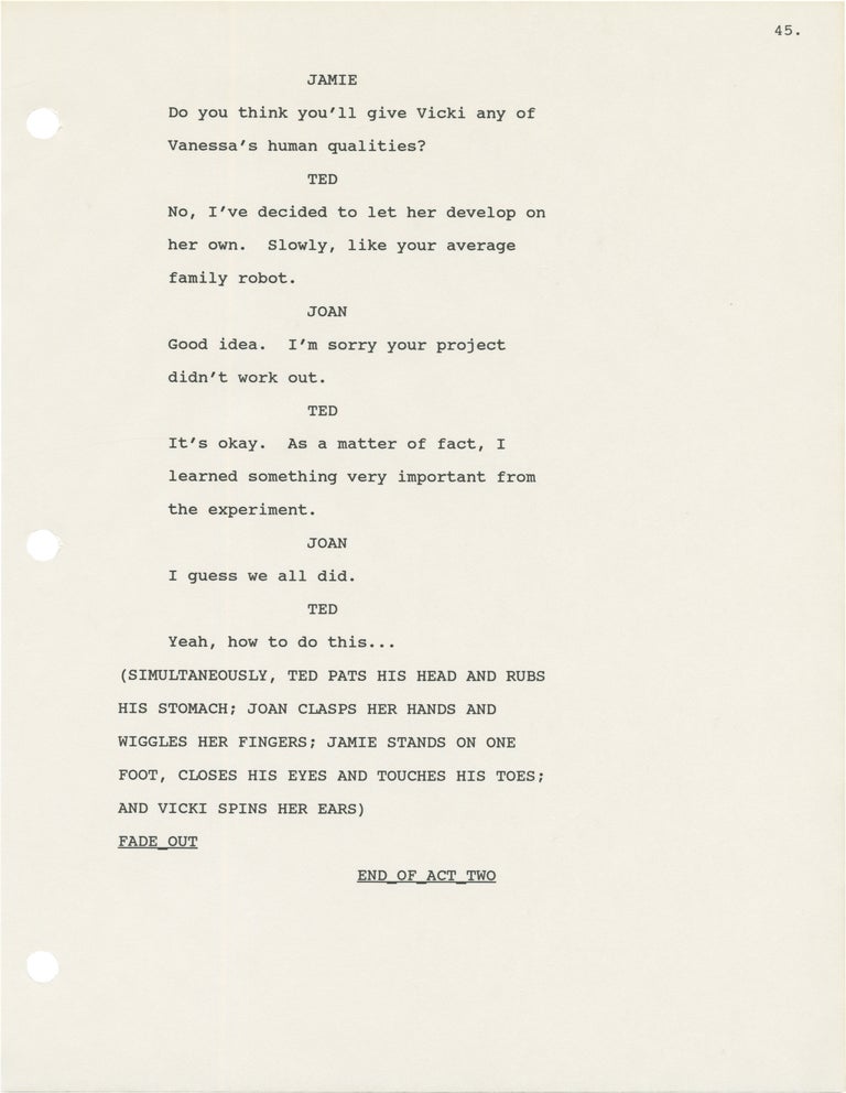 Small Wonder: The Bad Seed (Three original screenplays for the 1987 television episode