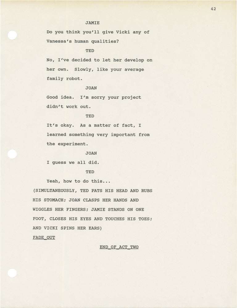 Small Wonder: The Bad Seed (Three original screenplays for the 1987 television episode