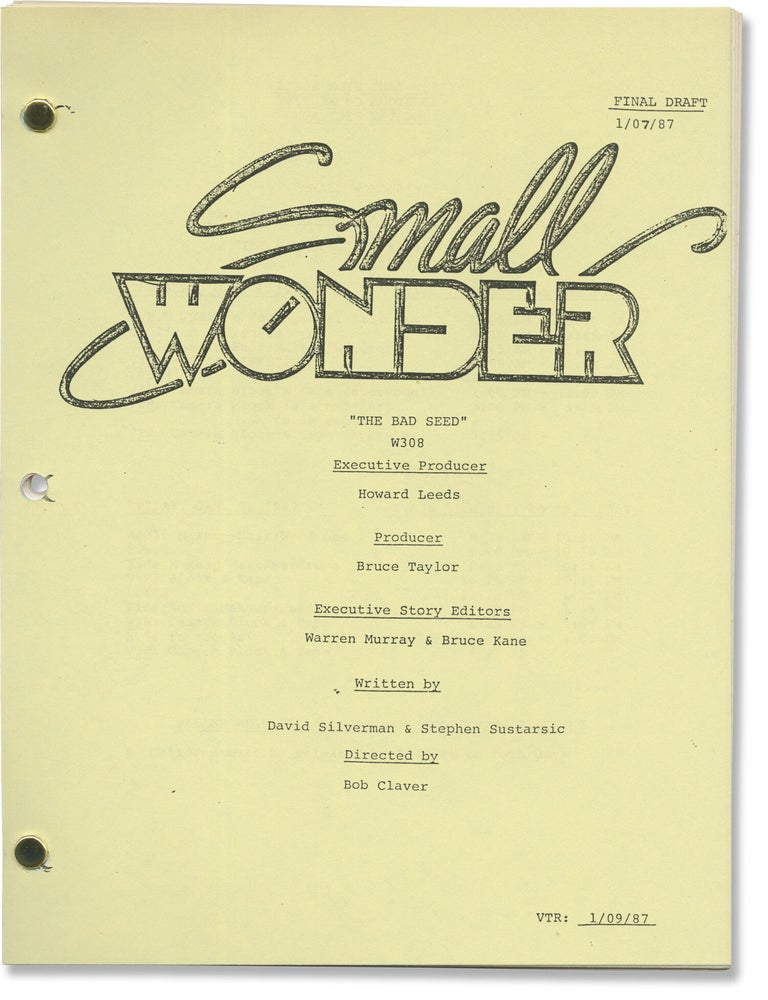 Small Wonder: The Bad Seed (Three original screenplays for the 1987 television episode
