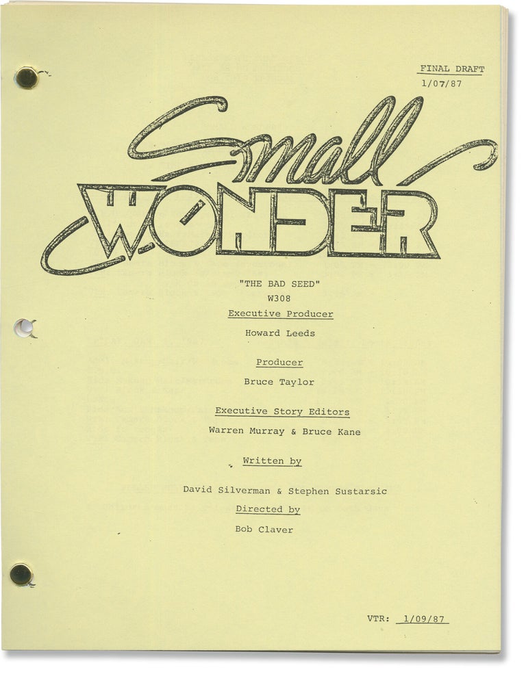 Small Wonder: The Bad Seed (Three original screenplays for the 1987 television episode