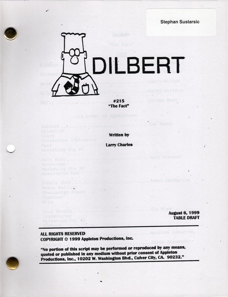 Dilbert: The Fact (Two original screenplays for the 2000 episode