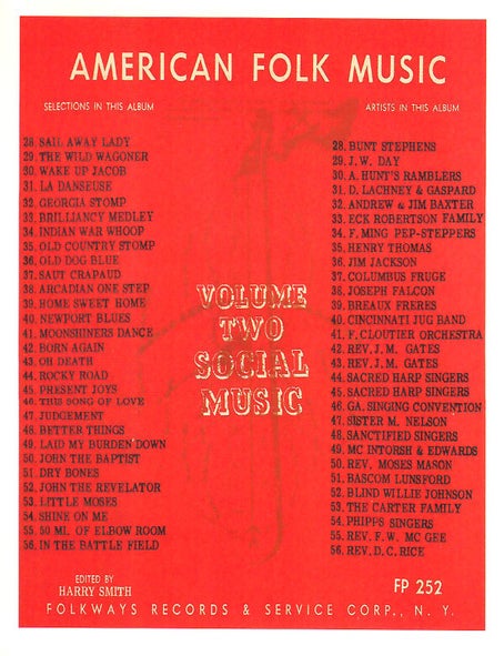 Anthology of American Folk Music CD Box Set